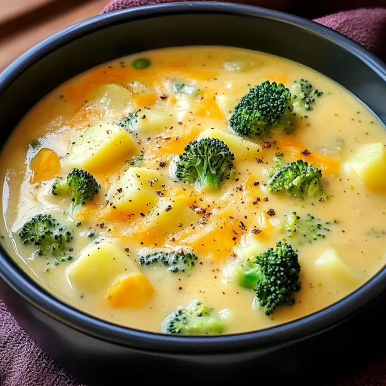 Cheddar Broccoli Potato Soup
