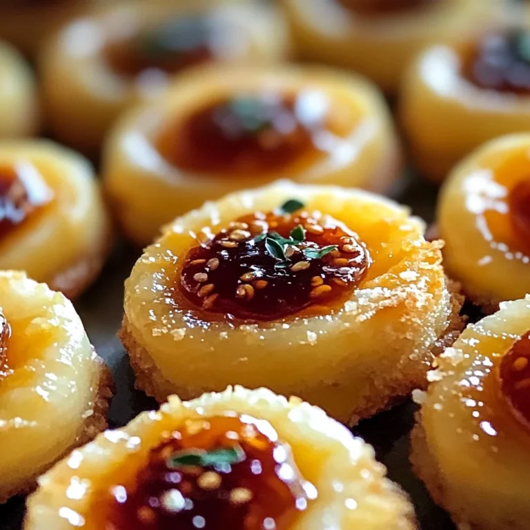 Cheesy Thumbprint Appetizers with Hot Pepper Jelly