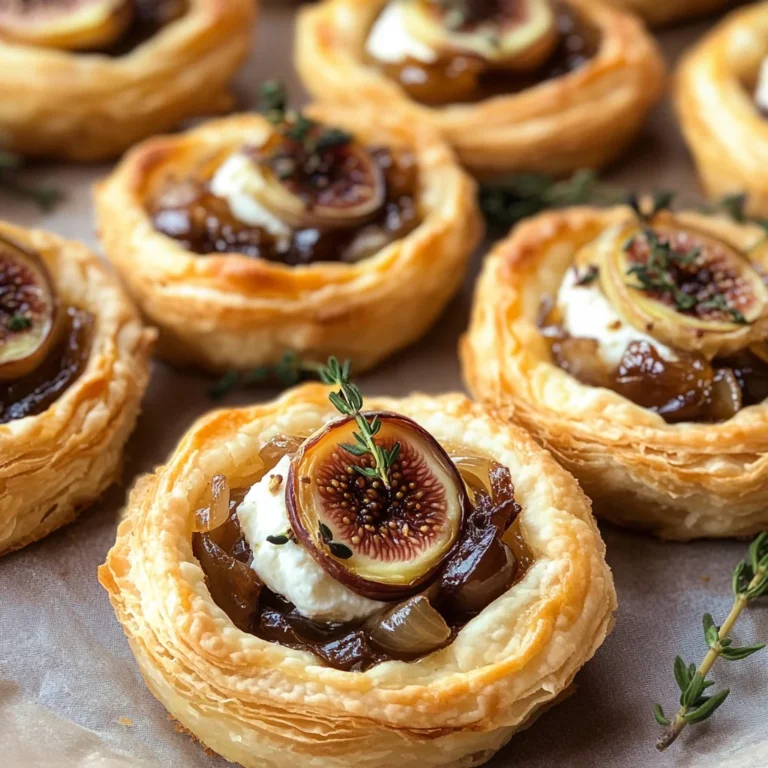Goat Cheese and Fig Puff Pastry Tarts