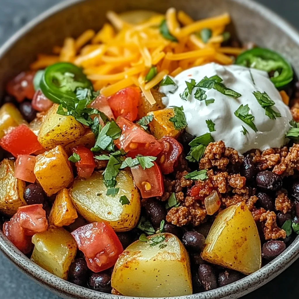Loaded Potato Taco Bowl