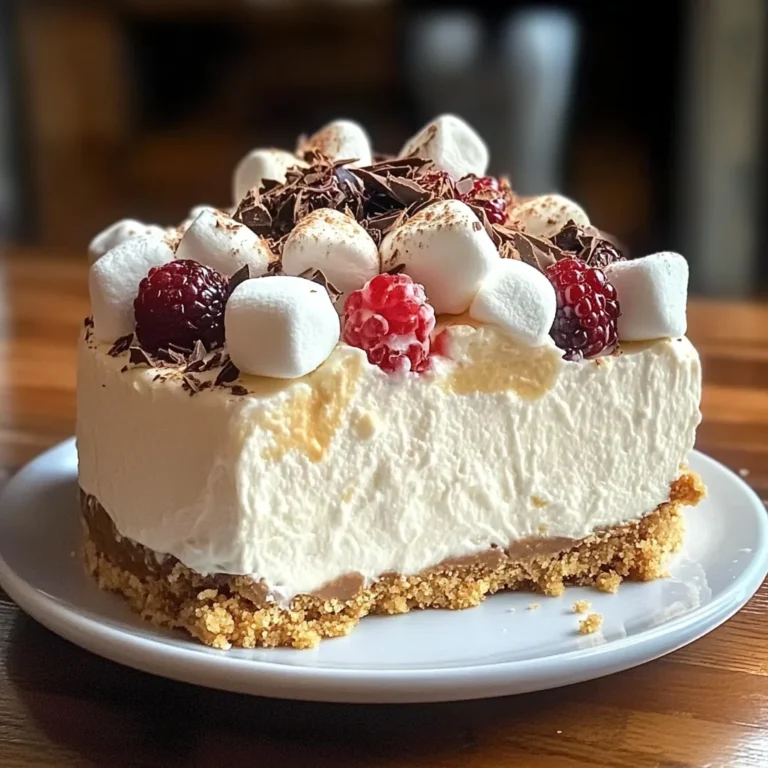 Marshmallow Whip Cheesecake : No-Bake Dream Dessert