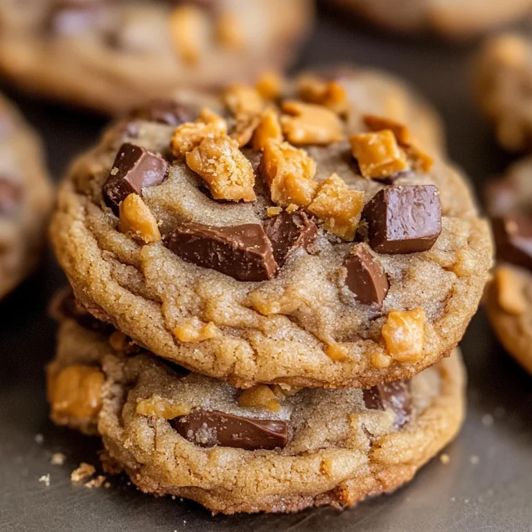 Peanut Butter Butterfinger Cookies