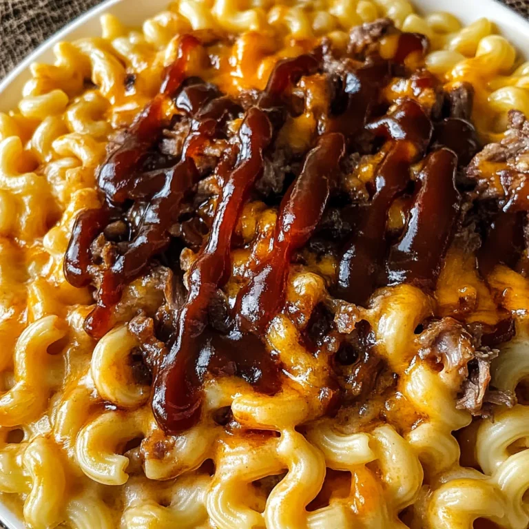 Pulled beef Mac and Cheese