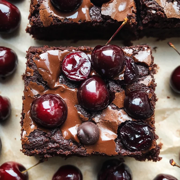 Roasted Chocolate Cherry Brownies