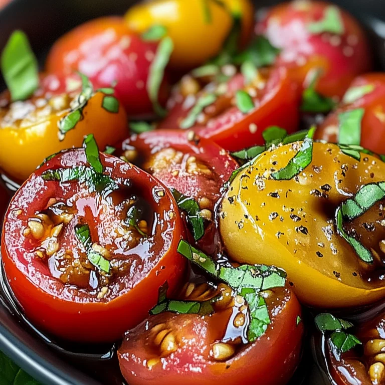 Zesty Marinated Tomatoes