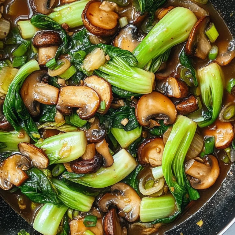 Bok Choy and Mushroom Stir Fry