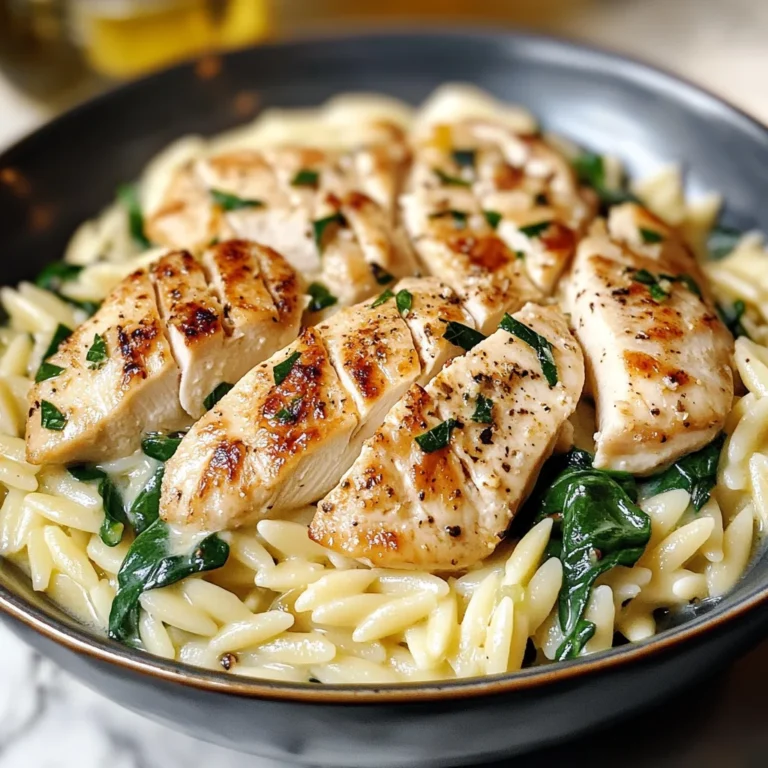 Boursin Orzo with Chicken