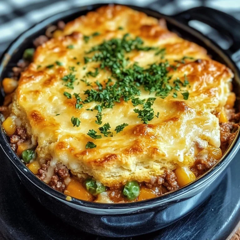 Cheddar Bay Ground Beef Cobbler