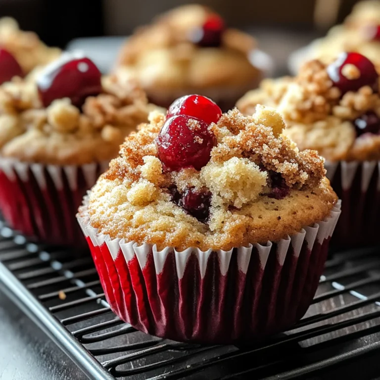 Cherry Cobbler Muffins