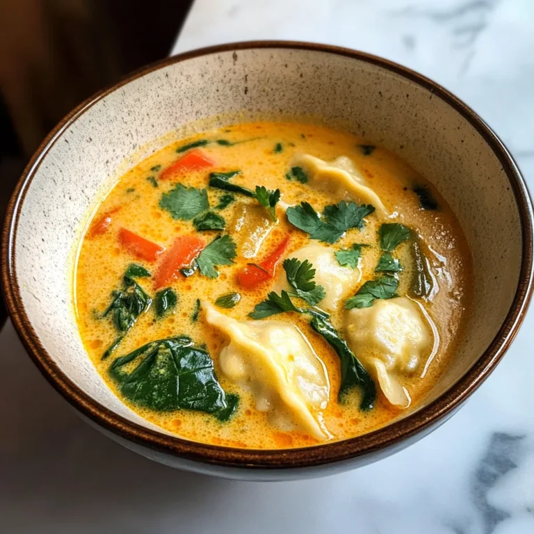 Coconut Curry Soup with Dumplings