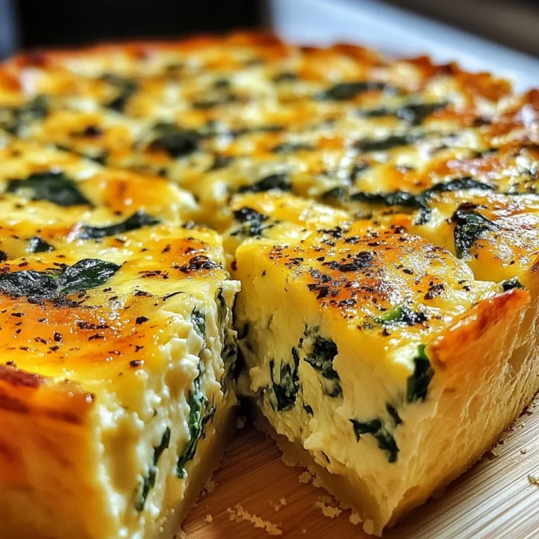 Cottage Cheese and Spinach Crustless Quiche