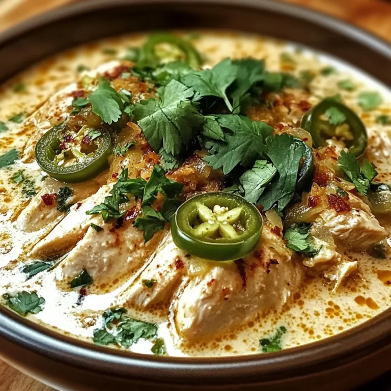 Creamy Jalapeño White Chicken Chili