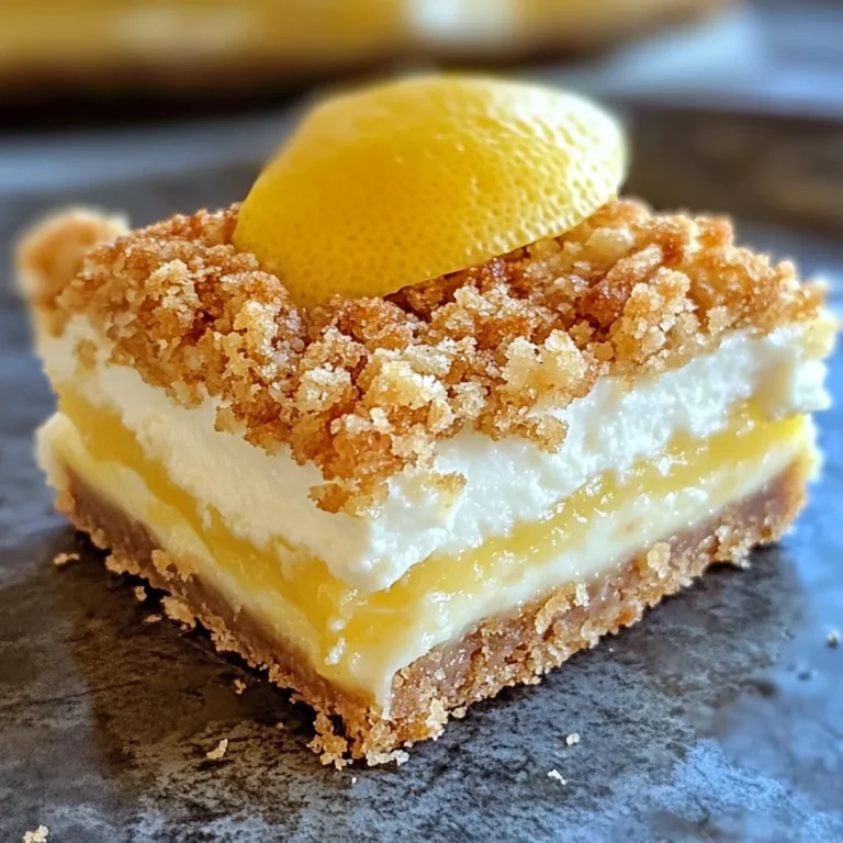 Creamy Lemon Cheesecake Crumb Bars Recipe