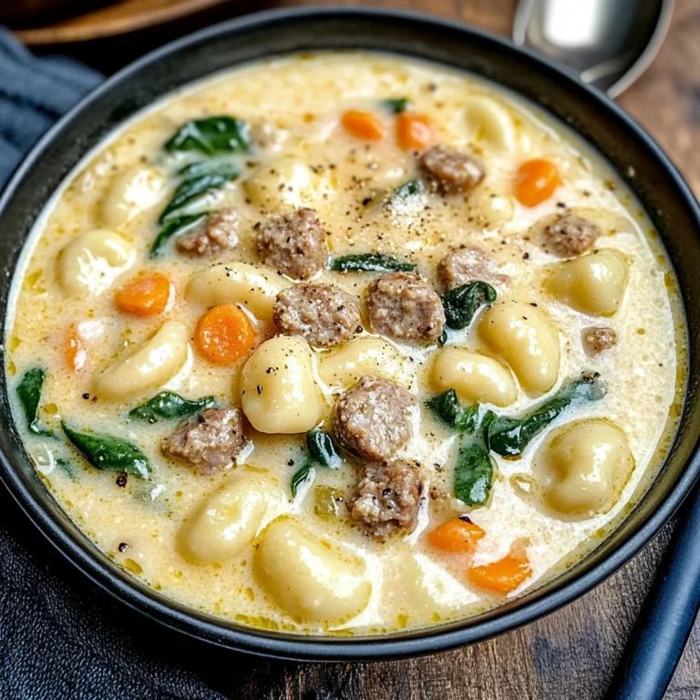 Creamy Sausage Gnocchi Soup