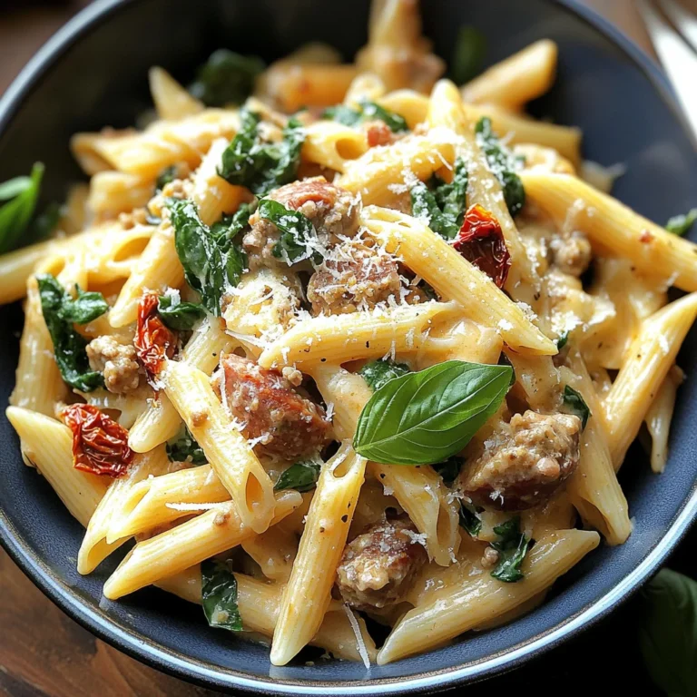 Creamy Tuscan Sausage Pasta