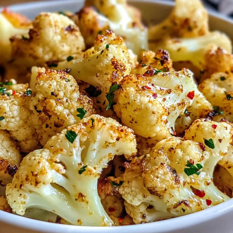 Garlic Butter Roasted Cauliflower Recipe