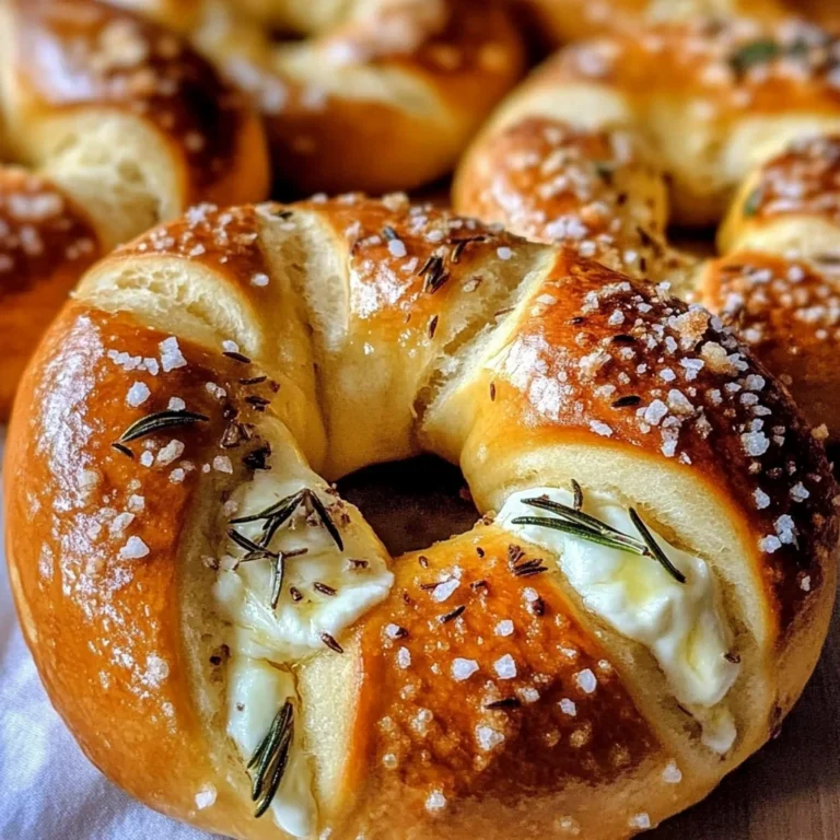 Mozzarella Stuffed Rosemary Parmesan Soft Pretzels