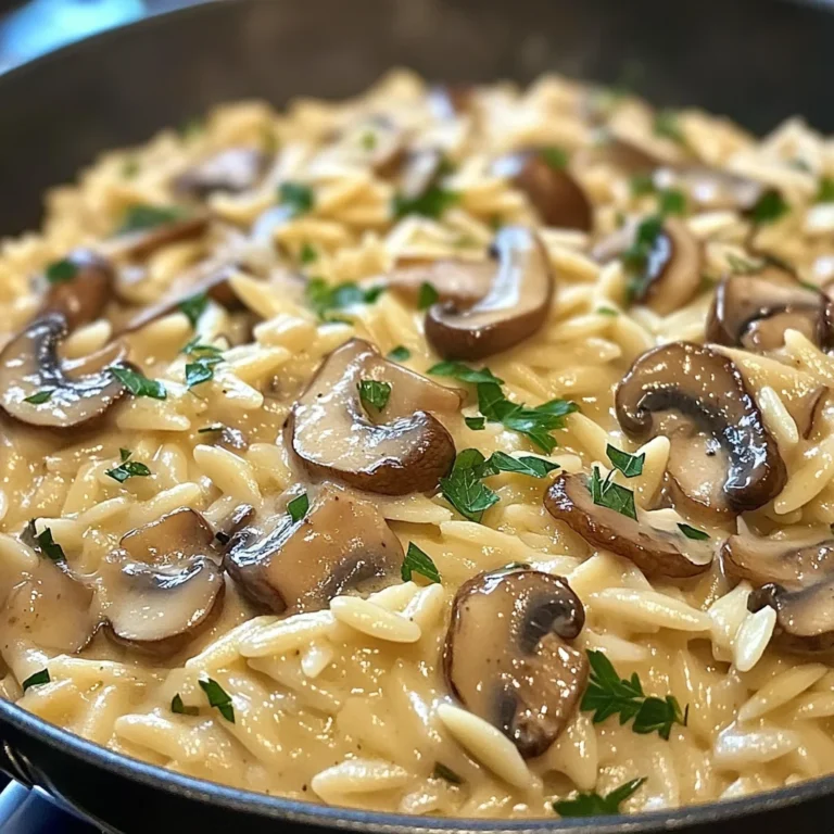 One-Pot Creamy Mushroom Orzo: Easy, Delicious Recipe!