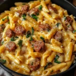One Pot Creamy Cajun Sausage Pasta (30-Minutes)
