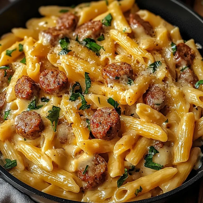 One Pot Creamy Cajun Sausage Pasta (30-Minutes)