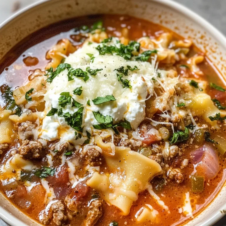 One Pot Lasagna Soup