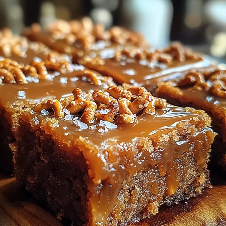 Salted Caramel Pretzel Blondies – The Perfect Sweet & Salty Treat!