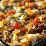 Savory Cabbage Beef Bake Recipe