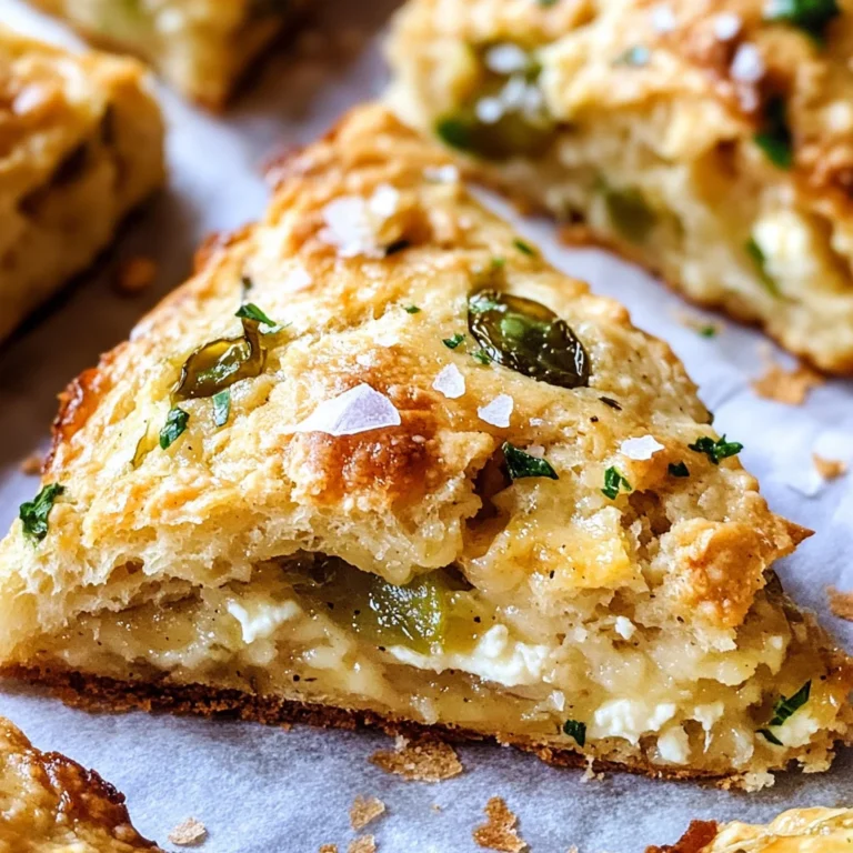 Shallot, Jalapeño, Goat Cheese, and Honey Scones