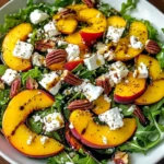 Simple Peach Feta Salad