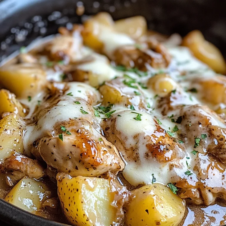 Slow Cooker Garlic Parmesan Chicken and Potatoes