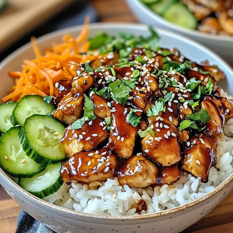 Sticky Chicken Rice Bowls