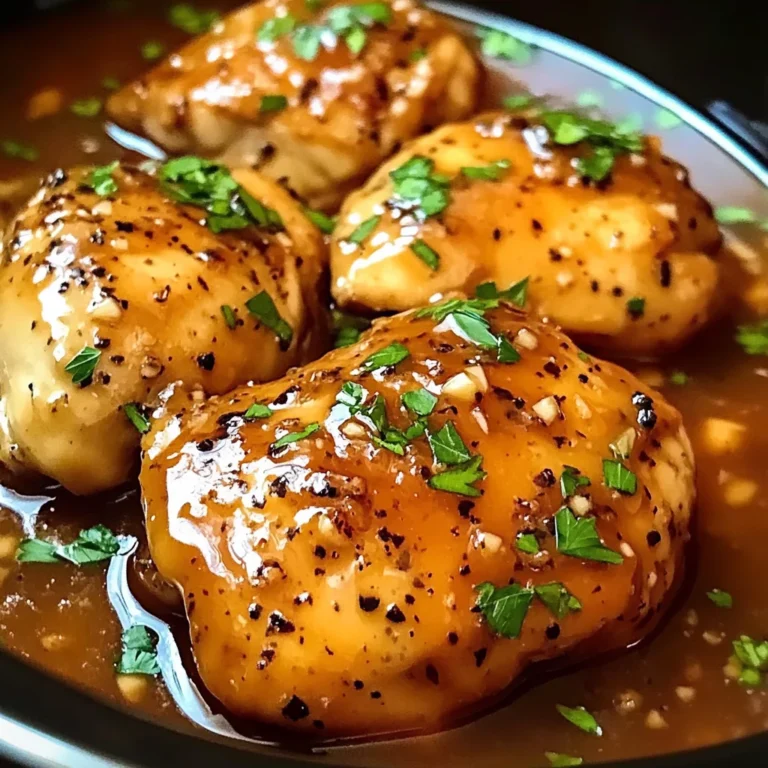 Sweet Garlic Chicken in the Crockpot