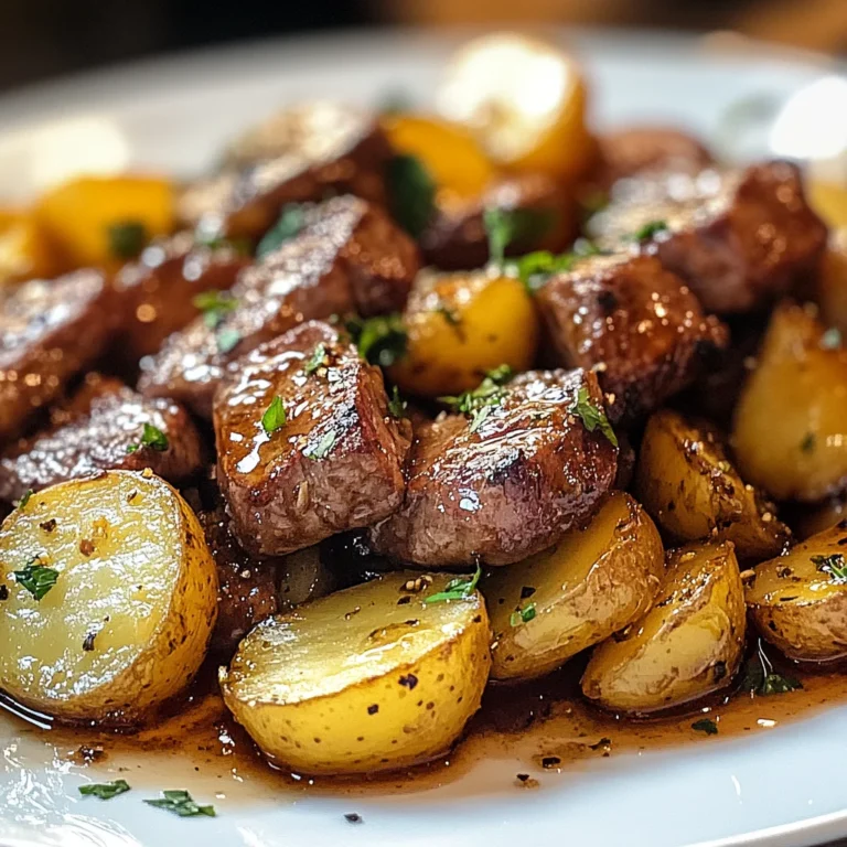 Sweet & Savory Honey Beef with Roasted Potatoes