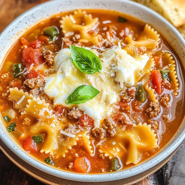 The Best Lasagna Soup