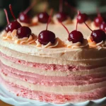 Vintage Maraschino Cherry Cake