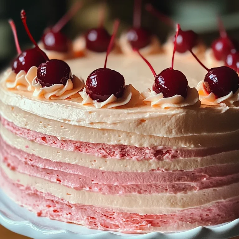 Vintage Maraschino Cherry Cake