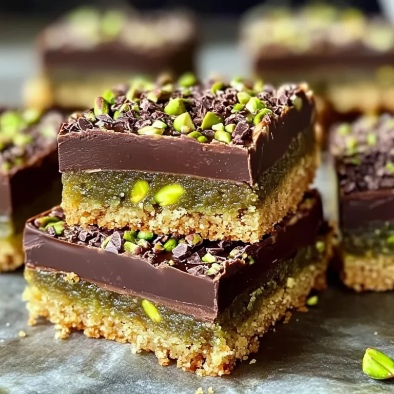 Brown Butter Dubai Pistachio Chocolate Chip Cookie Bars 🍪