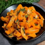 Carrot Ribbons in Rosemary Butter Sauce