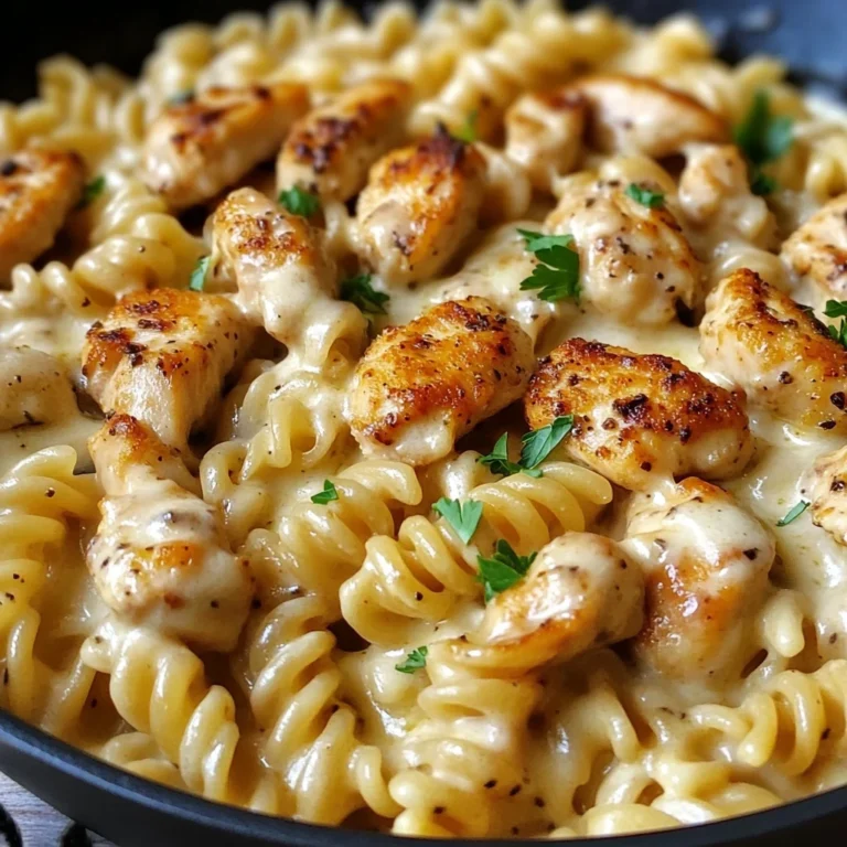 Cheesy Cajun Garlic Chicken Rotini Skillet Recipe