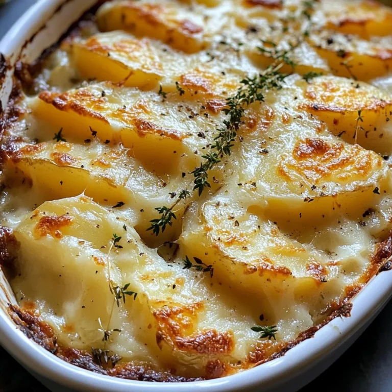 Cheesy Garlic Potatoes Gratin – Easy & Creamy Recipe