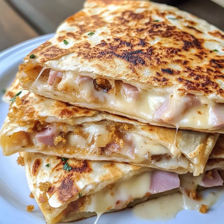 Chicken Cordon Bleu Quesadillas