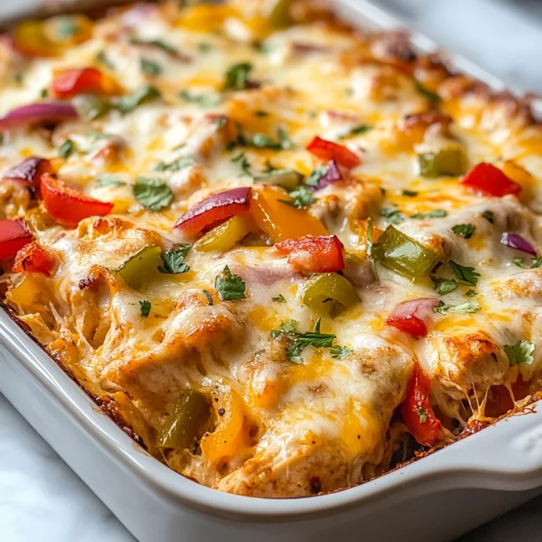 Chicken Fajita Casserole Recipe