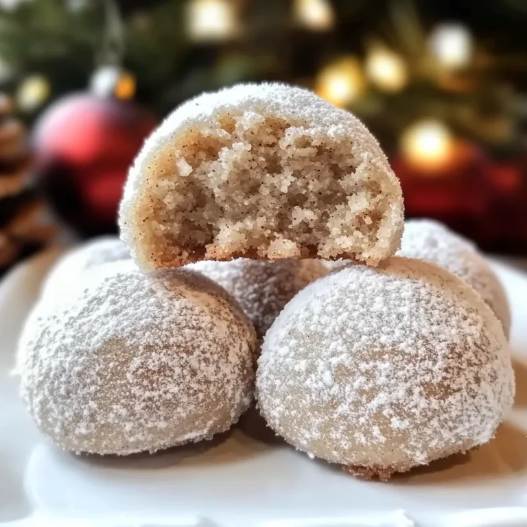 Cinnamon Sugar Snowball Cookies