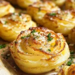 Garlic Parmesan Duchess Potatoes