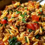 Ground Beef Orzo