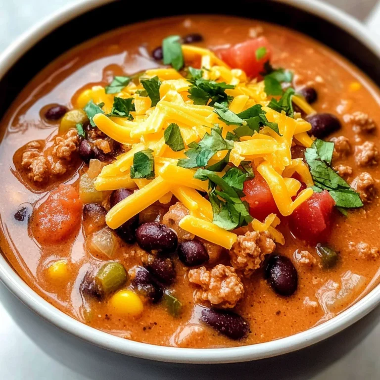 High Protein Creamy Taco Soup
