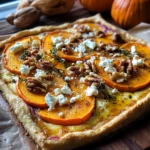 Kürbis-Flammkuchen mit Feta