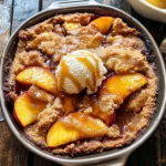 Old School Easy Brown Sugar Peach Cobbler