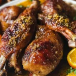 Oven Roasted Crispy Whole Duck & Figgy Orange Glaze