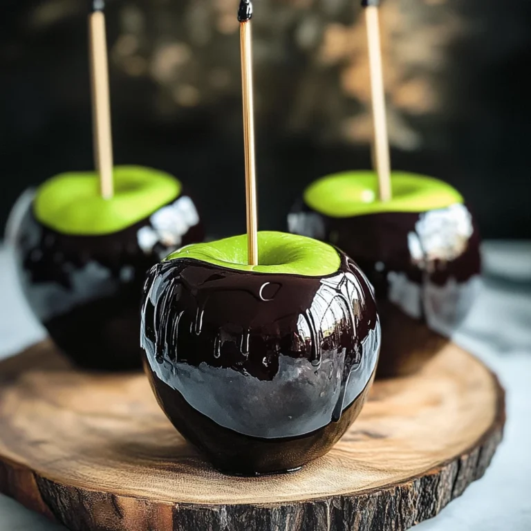 Poison Toffee Apples for Halloween